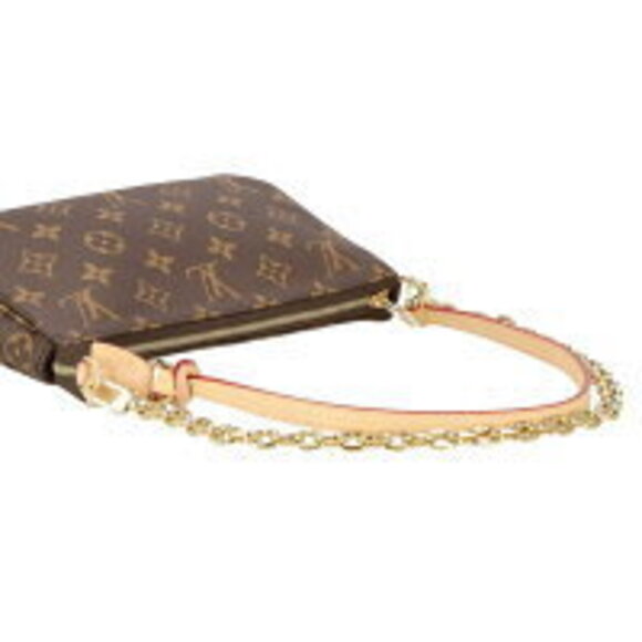 Louis Vuitton Pochette Accessoires Monogram Accessory Handbag Brown - Picture 3 of 5